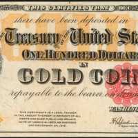 Fr. 1215 (W-3690). 1922 $100 Gold Certificate. PCGS Very Choice New 64 PPQ.