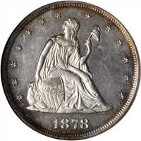 1878 Twenty-Cent Piece. Proof-62 Cameo (NGC).