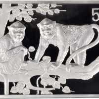 2004年甲申(猴)年生肖纪念银币5盎司 NGC PF 69