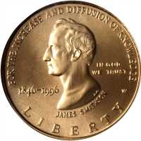 1996-W Smithsonian Institution 150th Anniversary Gold $5. MS-70 (NGC).