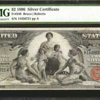 Fr. 248. 1896 $2 Silver Certificate. PMG Very Fine 25.