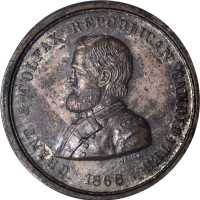 1868 Ulysses S. Grant. DeWitt-USG 1868-15. Silver. 31 mm. MS-62 (NGC).