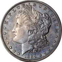 1884 Morgan Silver Dollar. Proof-65 (PCGS).
