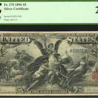 Fr. 270. 1896 $5 Silver Certificate. PCGS Very Fine 20 PPQ.