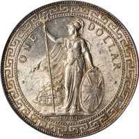 1901-B年英国贸易银元站洋一圆。