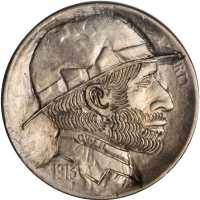 1913 Type I Man with Beard, Hat and Collar. By George Washington 