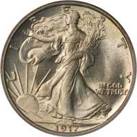 1917 Walking Liberty Half Dollar. MS-65 (PCGS). CAC.