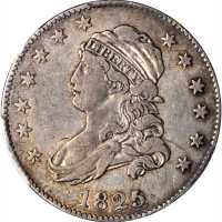 1825/4/2 Capped Bust Quarter. B-1. Rarity-5. VF-30 (PCGS).