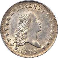 1795年飘逸长发半美元 PCGS MS 62