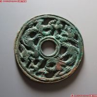 双龙镂空花钱