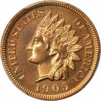 1905 Indian Cent. Proof-64 RD (PCGS).