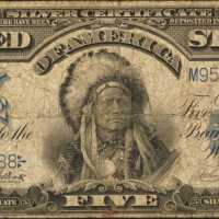 Fr. 279. 1899 $5 Silver Certificate. Fine.