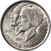 1935 Arkansas Centennial. MS-64 (PCGS). CAC.