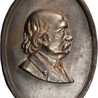 1884 Benjamin Butler. DeWitt-BB 1881-2, var. Wall plaque. Iron. Extremely Fine.