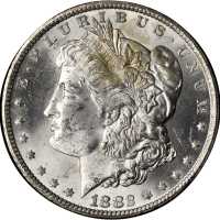 1882-CC GSA Morgan Silver Dollar. MS-63 (Uncertified).