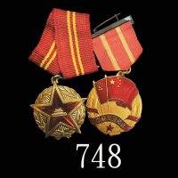 国务院赠友谊纪念章及中苏友谊万岁纪念章，均配绶带。均未使用PRC, Commemorative Medals of Friendship & the Ever Lasting Friendship w