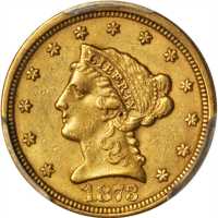 1873 Liberty Head Quarter Eagle. Close 3. AU-55 (PCGS).