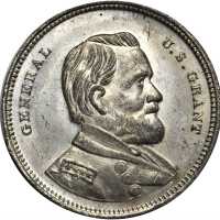 Three different 1872 U.S. Grant medalets, all white metal and none is pierce.