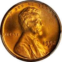 1952-S Lincoln Cent. MS-67 RD (PCGS).