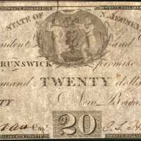 New Brunswick, New Jersey. Bank of New Brunswick. April 1, 1930. $20. Fine-Very Fine.