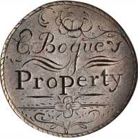 Engraved Coin Made From a Massachusetts Cent. Very Fine.