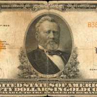 Fr. 1200a. 1922 $50 Gold Certificate. Fine.
