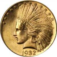 1932 Indian Eagle. MS-63 (PCGS). CAC. OGH.
