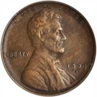 1909-S Lincoln Cent. EF-45 (ANACS).