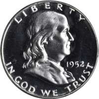 1952 Franklin Half Dollar. Proof-67 Cameo (PCGS). CAC.