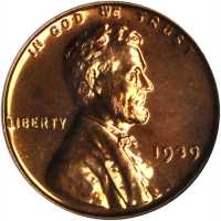 1939 Lincoln Cent. Proof-66 RD (NGC). CAC. OH.