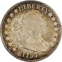 1797 Draped Bust Half Dollar. Small Eagle. O-101a, T-1. Rarity-4+. Fine-15 (PCGS). Gold Shield Holde