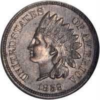 1859 Indian Cent. MS-61 (NGC).