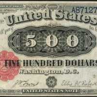 Fr. 185m (W-4088). 1880 $500 Legal Tender Note. PCGS About New 50.