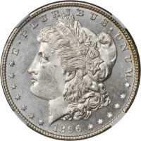 1896 Morgan Silver Dollar. MS-64+ PL (NGC). CAC.