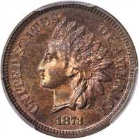 1873 Indian Cent. Close 3. Proof-64 BN (PCGS).