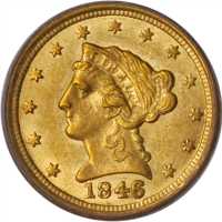 1846-O Liberty Head Quarter Eagle. AU-58 (PCGS). CAC.