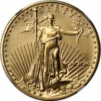 1991 Half-Ounce Gold Eagle. MS-69 (NGC).