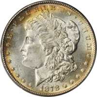 1878-S Morgan Silver Dollar. MS-64+ (PCGS).