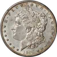 1895-S Morgan Silver Dollar. AU-55 (PCGS).