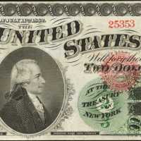 Fr. 41. 1862 $2 Legal Tender Note. Very Fine.