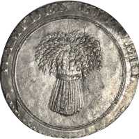 Massachusetts--Springfield. Undated Hampden Brewery. Miller-Mass 125 1/2(?). White Metal. 31 mm. AU-