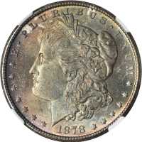 1878-S Morgan Silver Dollar. MS-65 (NGC).