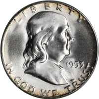 1953-S Franklin Half Dollar. MS-66 (PCGS).