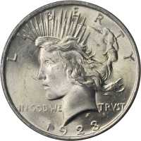 1923 Peace Silver Dollar. MS-65 (PCGS). OGH--First Generation.