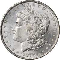 1878 Morgan Silver Dollar. 8 Tailfeathers. VAM-22A. MS-64 (PCGS).
