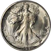 1927-S Walking Liberty Half Dollar. MS-64+ (PCGS). CAC. Gold Shield Holder.