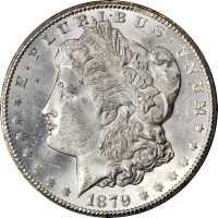 1879-CC Morgan Silver Dollar. Clear CC. MS-62 (NGC). CAC.
