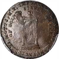 1789 Mott Token. Breen-1021, Rulau NY-612. Thin Planchet. Plain Edge. MS-61 (PCGS).