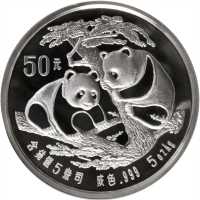 1988年50元，熊猫系列。