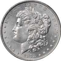 1878 Morgan Silver Dollar. 8 Tailfeathers. VAM-22A. MS-63 (PCGS).